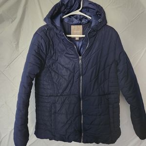 Maurices navy size xl jacket with hood